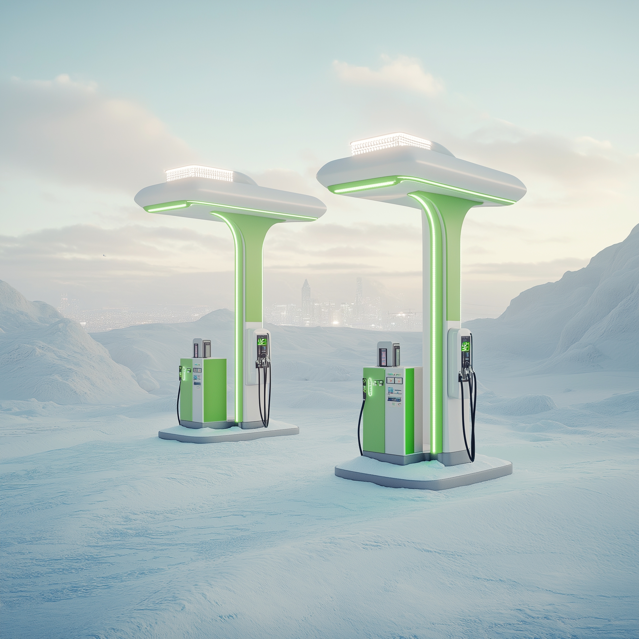 A pumping station with multiple fuel options