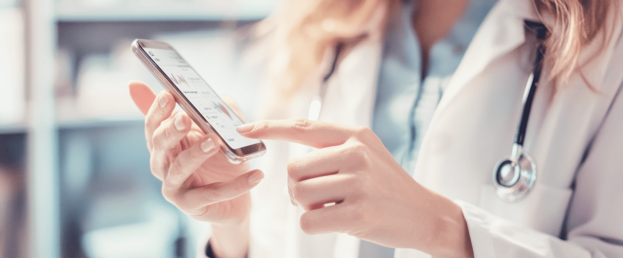 A hostpital with patients and staff interacting